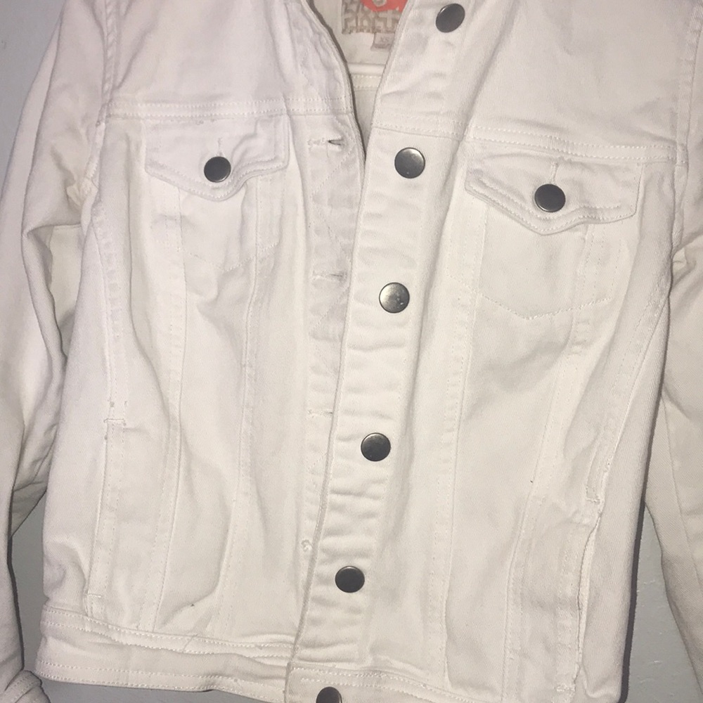 White jean jacket